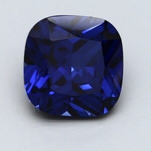 1.00 Carat Cushion Lab Blue Sapphire