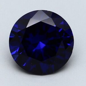 1.50 Carat Round Lab Blue Sapphire