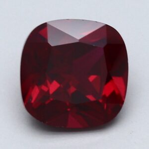 1.00 Carat Cushion Lab Red Ruby