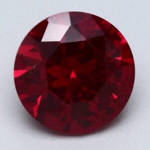 1.50 Carat Round Lab Red Ruby