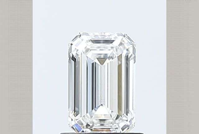 Emerald cut lab diamond