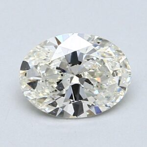 Natural 1.09 Carat J SI1 Oval Diamond