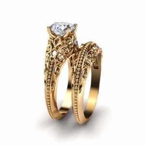 Unique Filigree Ring Matching Band