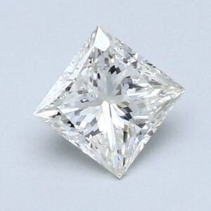 Natural 0.74 Carat I SI1 Princess Diamond