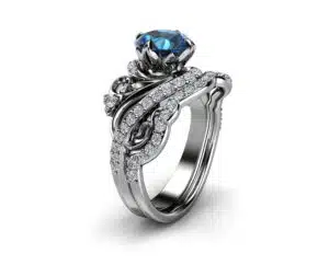 Art Nouveau 14K Gold Matching Band