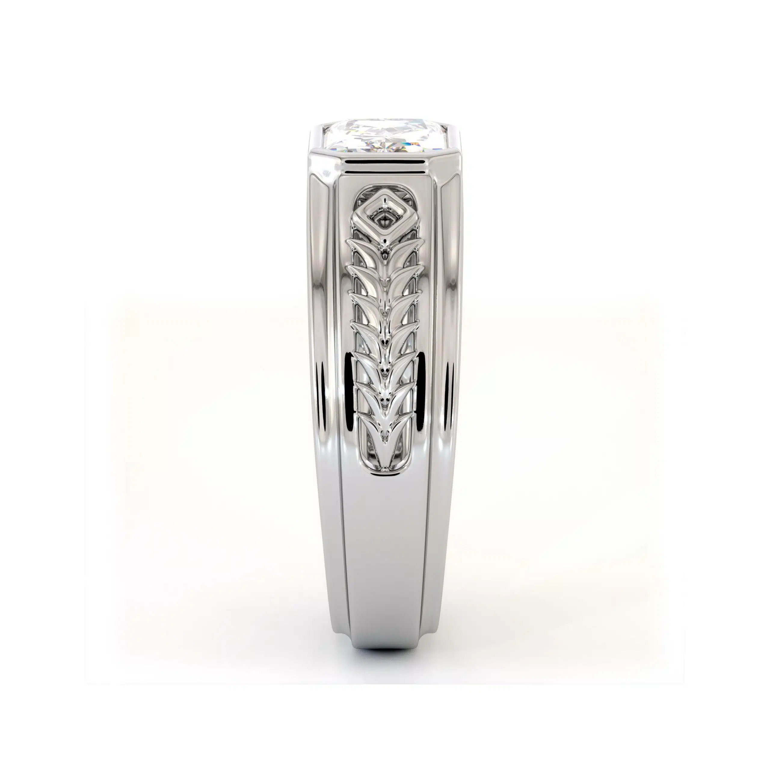 ME-0006R white gold men ring (6)