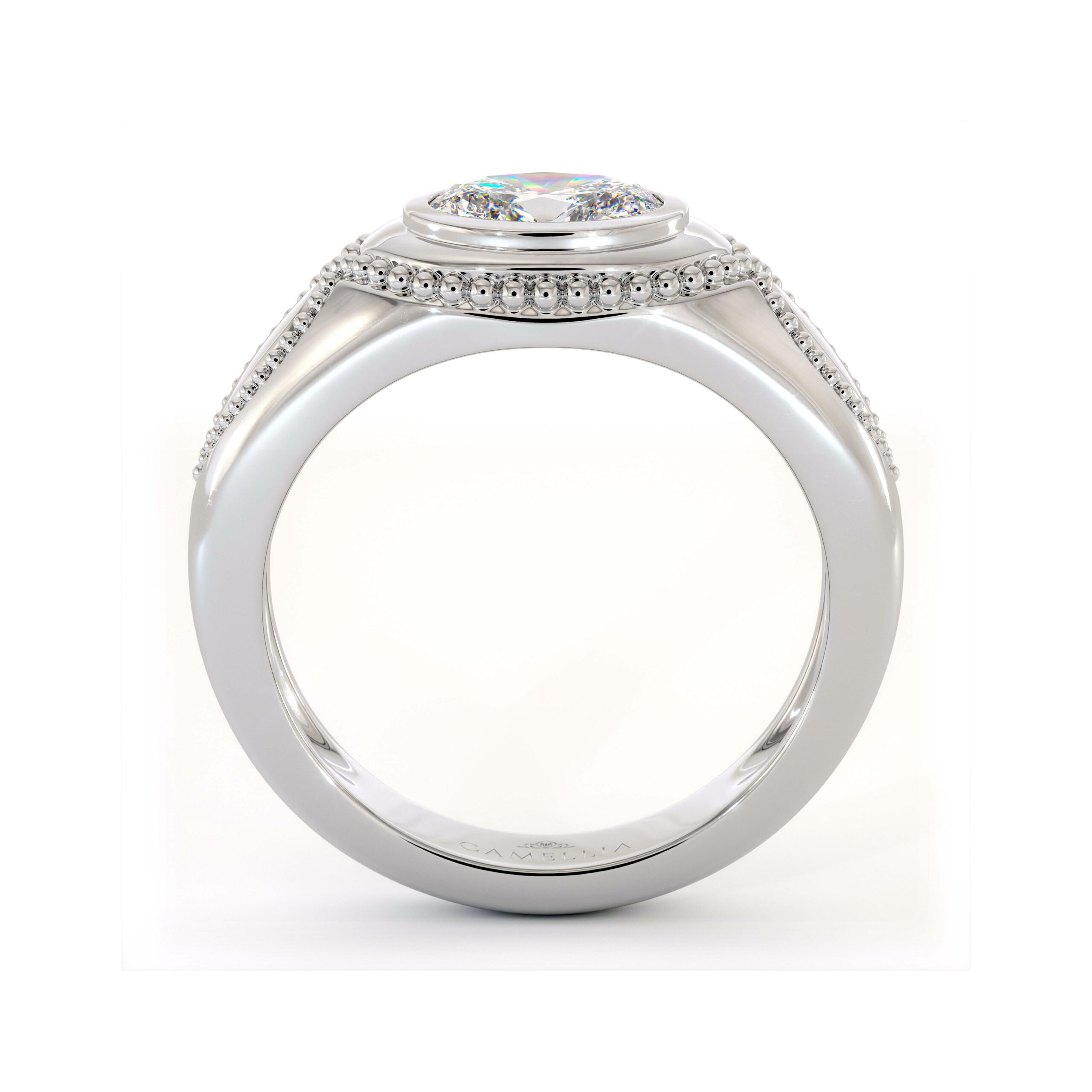 ME-0007A white gold men ring (2)