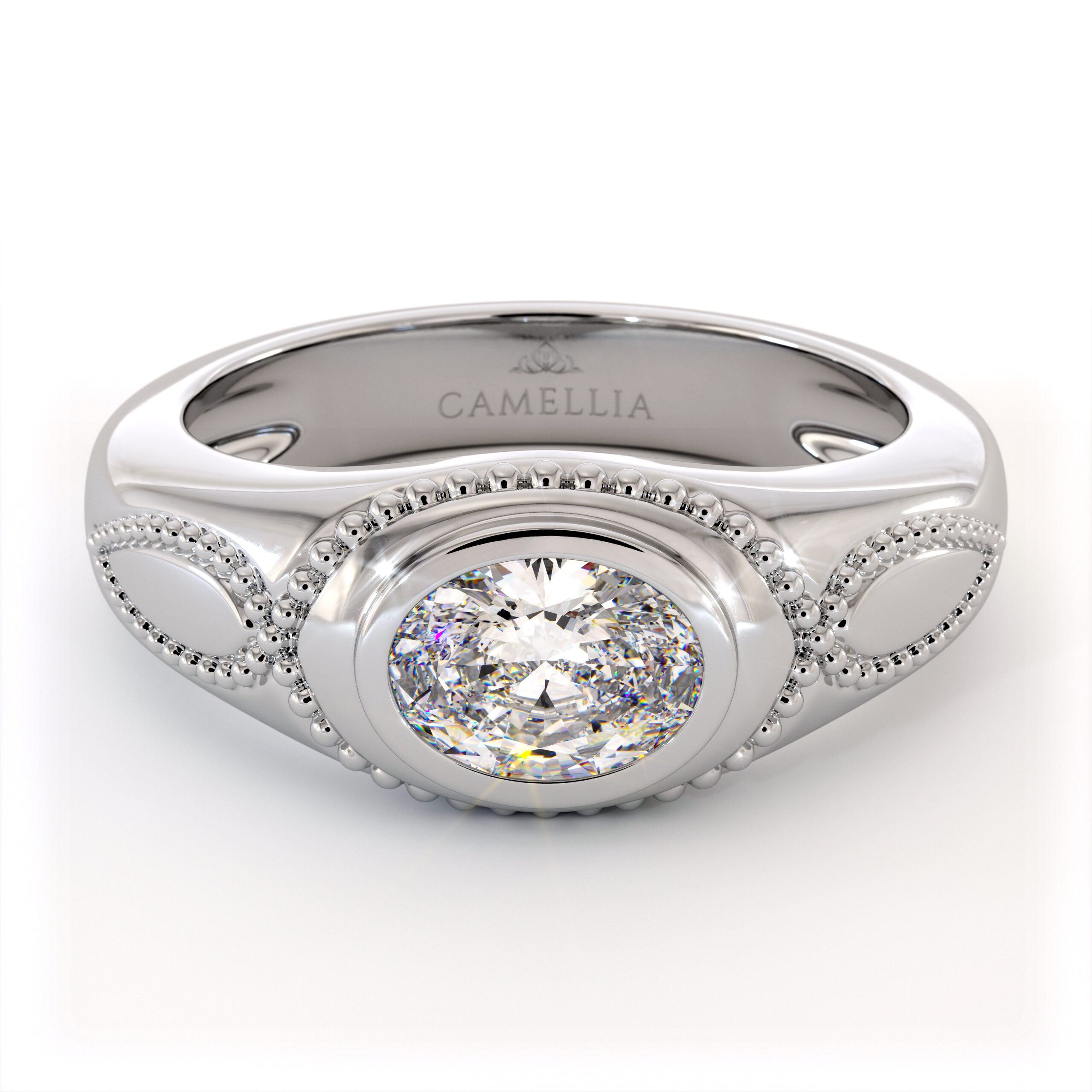 ME-0007A white gold men ring (6)