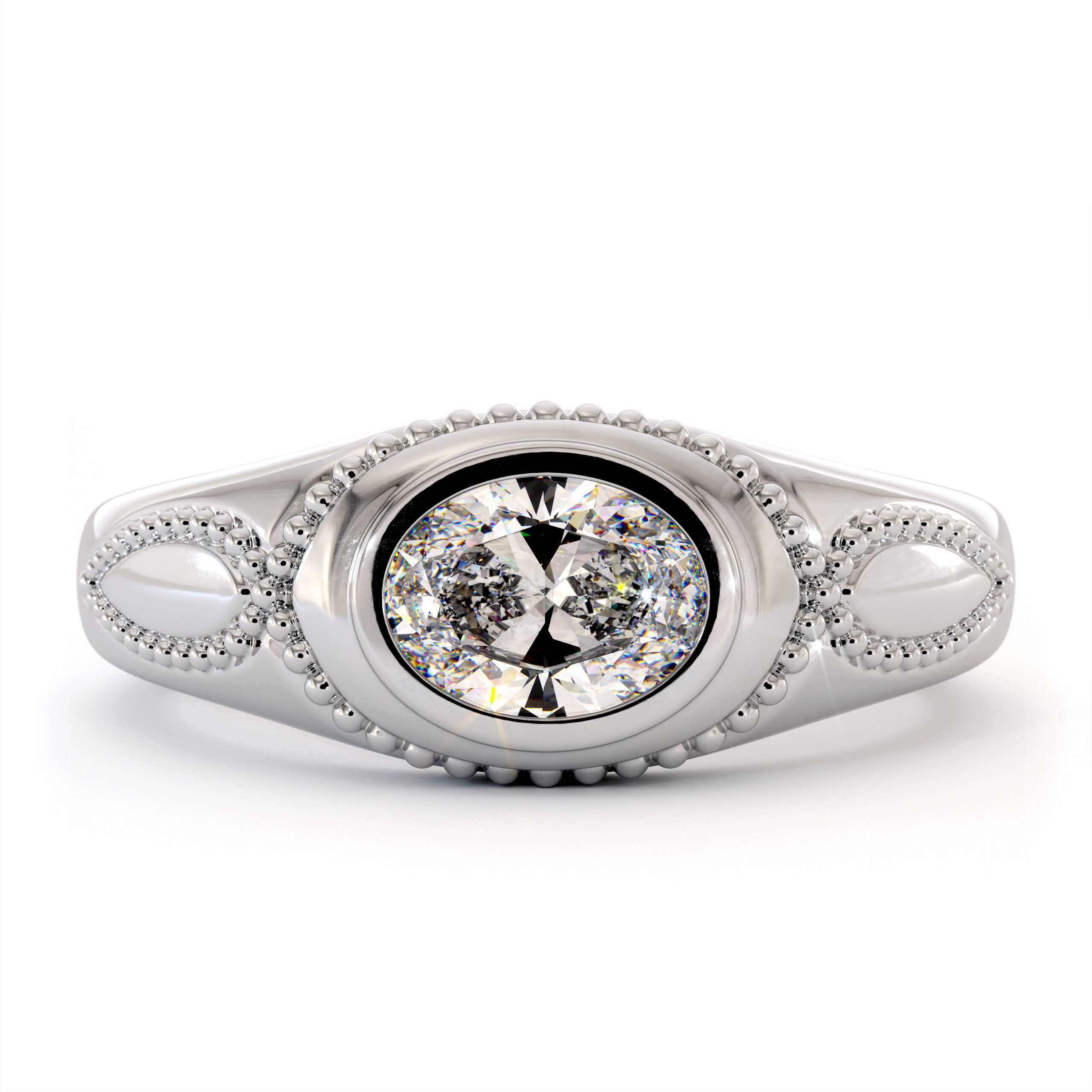 ME-0007A white gold men ring (7)