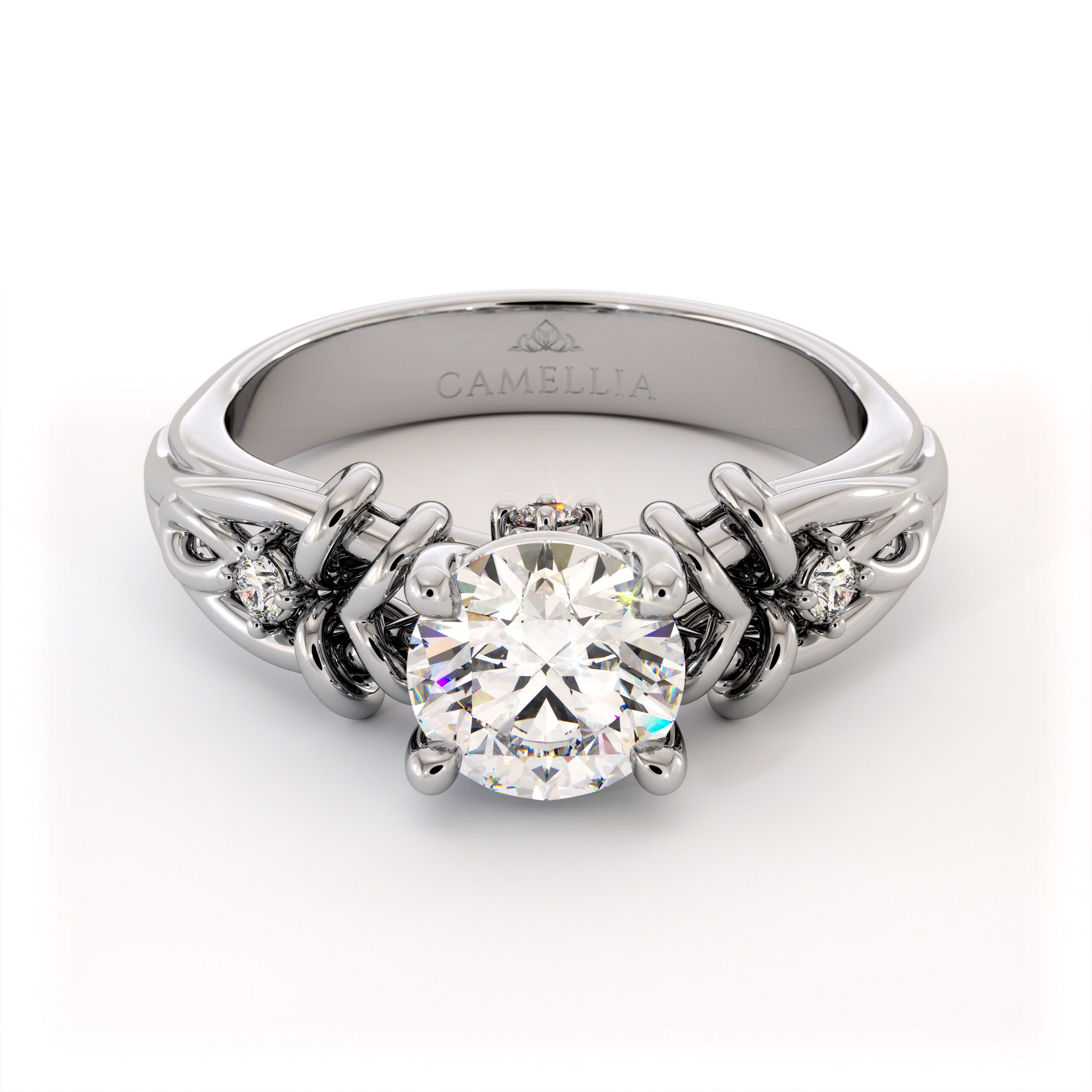 AC-0013A white gold ring (5)