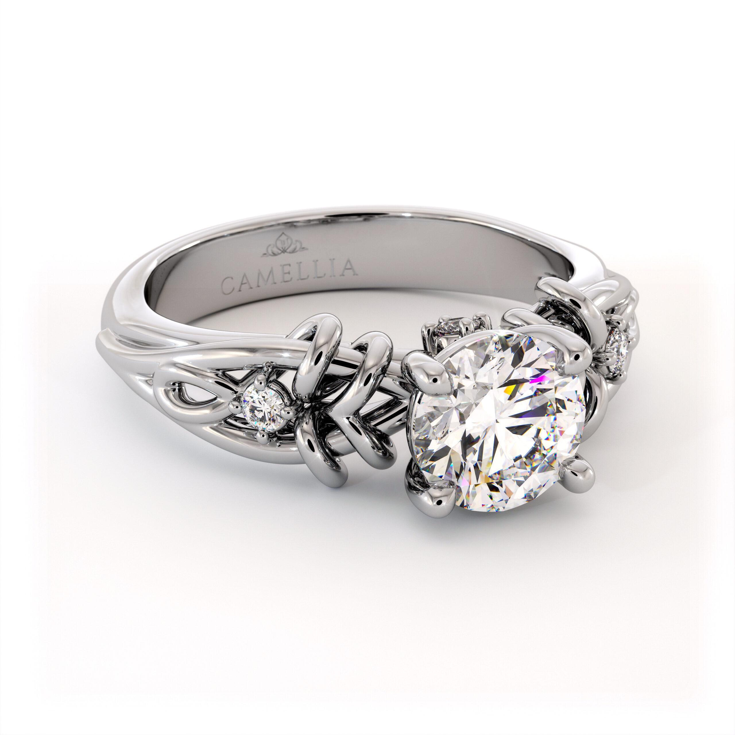 AC-0013A white gold ring (7)