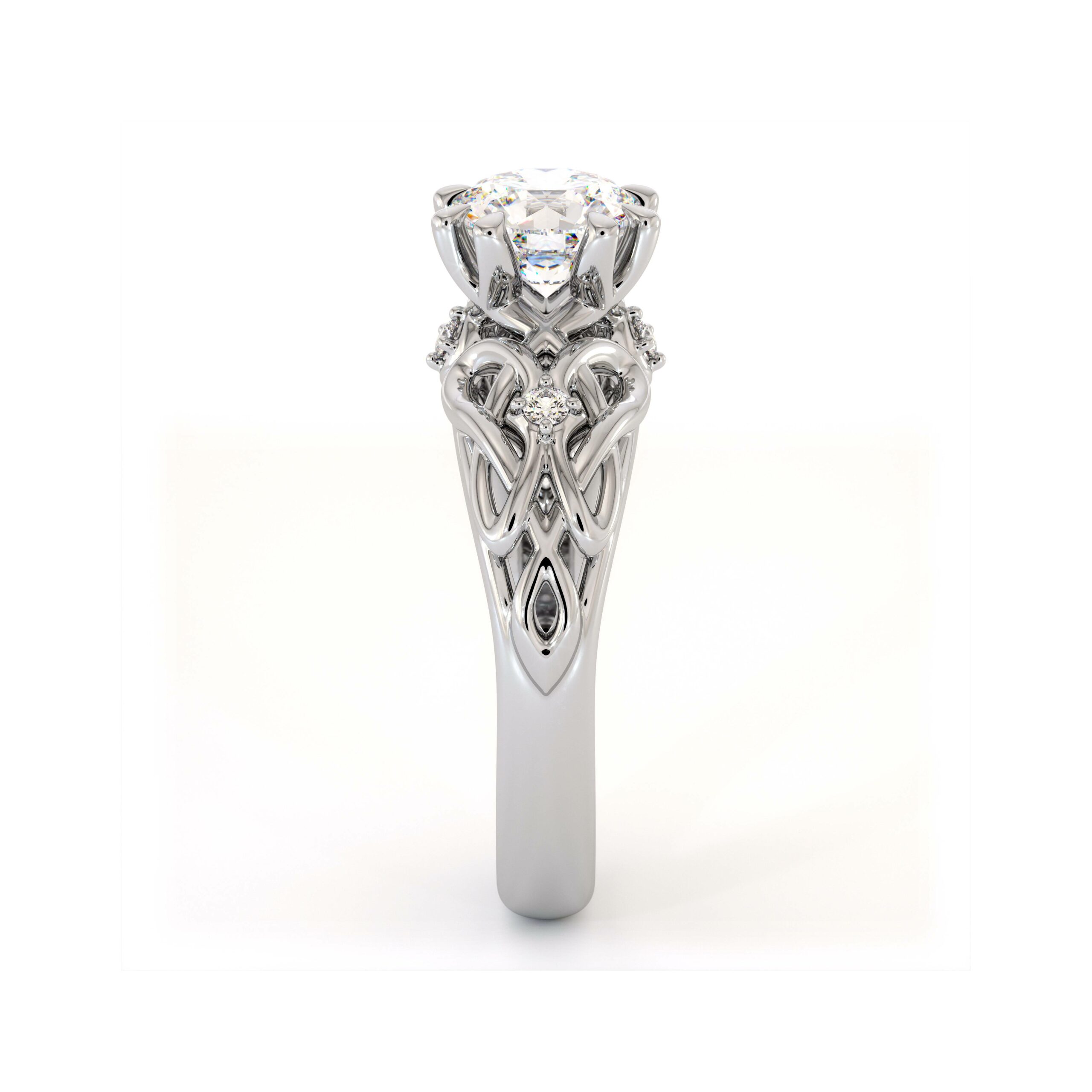 AC-0015A white gold ring (1)