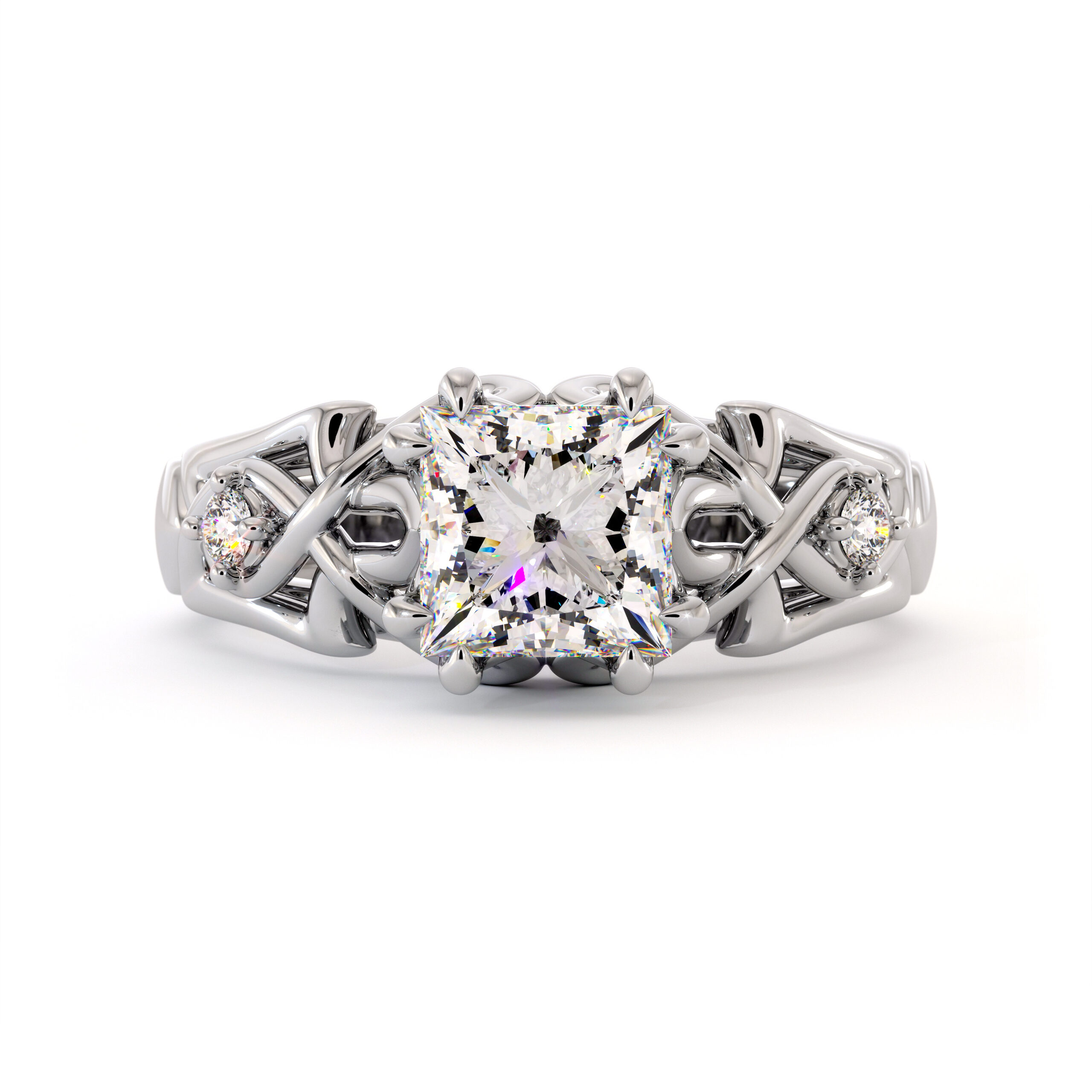 AC-0016A white gold ring (4)