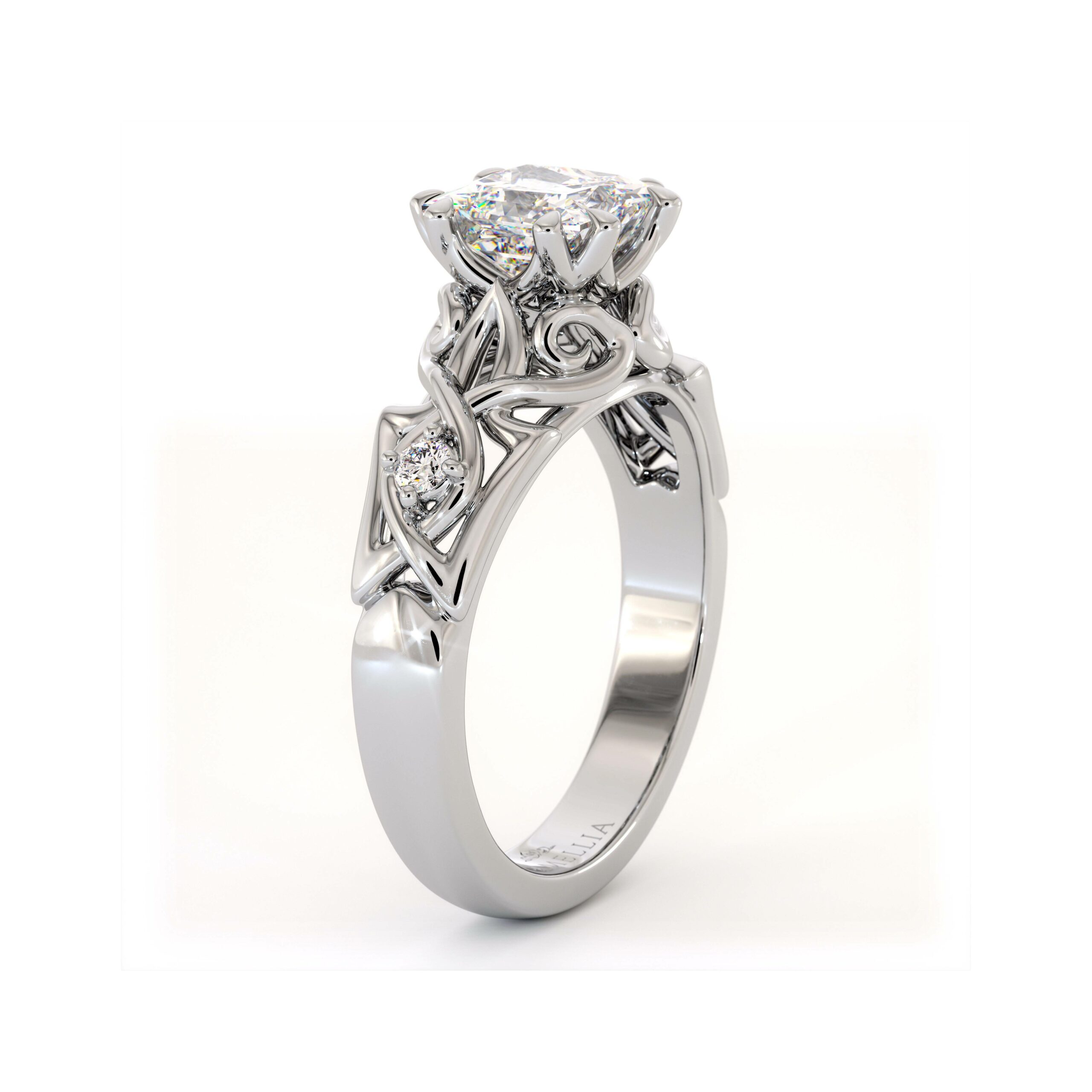AC-0016A white gold ring