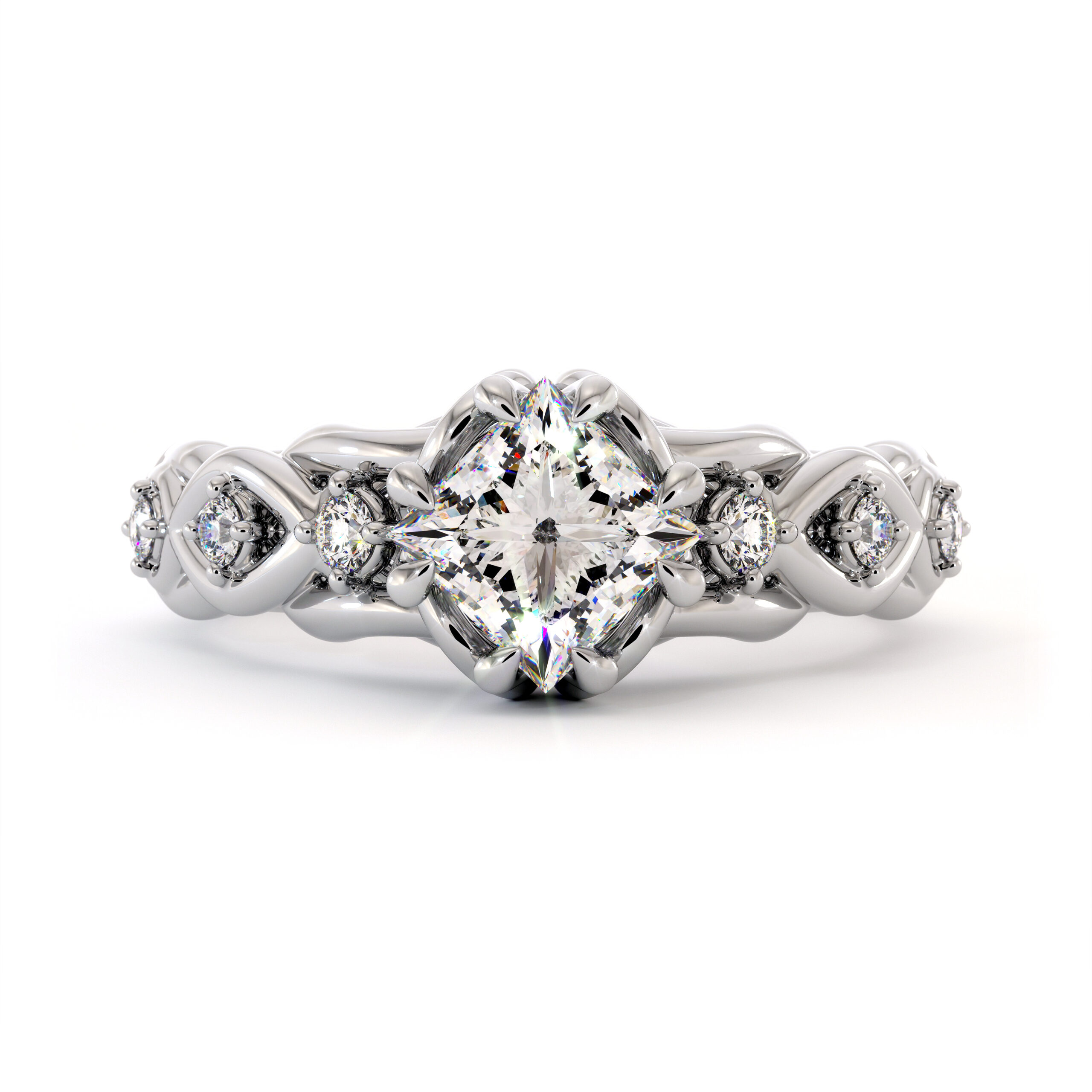 AC-0017A white gold ring (5)