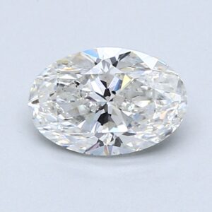 Natural 1.01 Carat F SI1 Oval Diamond
