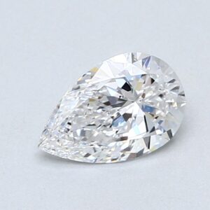 Natural 0.7 Carat D VS2 Pear Diamond