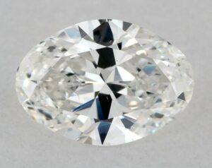 Natural 0.5 Carat F SI1 Oval Diamond
