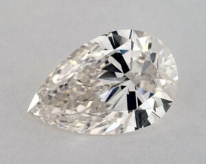 Natural 3.13 Carat J IF Pear Diamond
