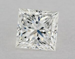Natural 0.71 Carat F VS1 Princess Diamond