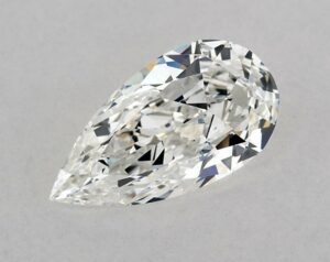 Natural 0.72 Carat F SI1 Pear Diamond
