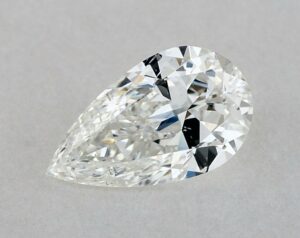 Natural 0.7 Carat G SI1 Pear Diamond