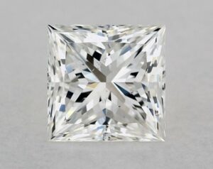 Natural 0.7 Carat F SI1 Princess Diamond