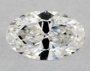 Natural 0.53 Carat E VS1 Oval Diamond