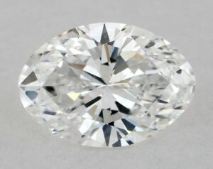 Natural 0.5 Carat D SI1 Oval Diamond