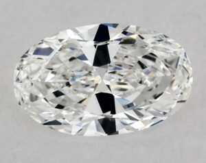 Natural 0.5 Carat E VS2 Oval Diamond