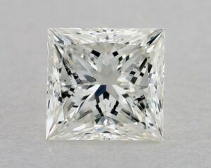 Natural 0.71 Carat J SI1 Princess Diamond
