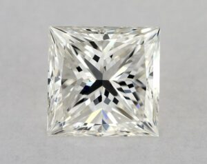 Natural 0.81 Carat I VVS1 Princess Diamond