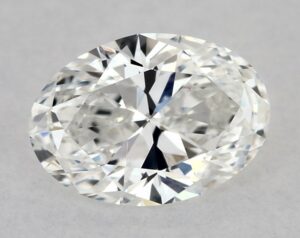 Natural 0.53 Carat F VVS2 Oval Diamond