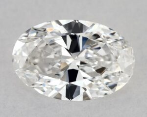 Natural 0.5 Carat E VS2 Oval Diamond