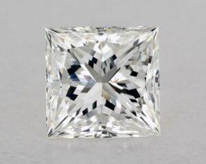 Natural 2.51 Carat G SI1 Princess Diamond