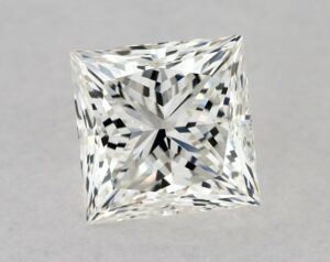 Natural 0.9 Carat H VVS1 Princess Diamond