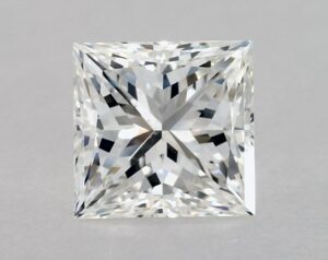 Natural 2.54 Carat G SI1 Princess Diamond