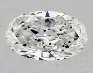 Natural 0.8 Carat F VS1 Oval Diamond