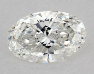 Natural 0.5 Carat F SI1 Oval Diamond