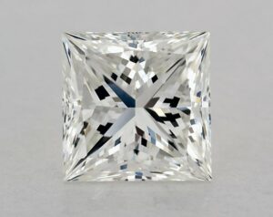 Natural 0.7 Carat H IF Princess Diamond