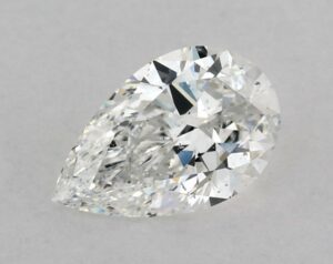 Natural 0.58 Carat F SI1 Pear Diamond