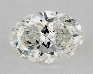 Natural 0.9 Carat I SI1 Oval Diamond