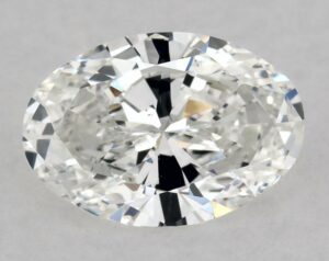 Natural 0.5 Carat F SI1 Oval Diamond