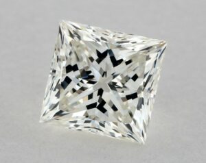 Natural 0.71 Carat J VS1 Princess Diamond