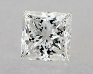 Natural 0.71 Carat F VVS2 Princess Diamond