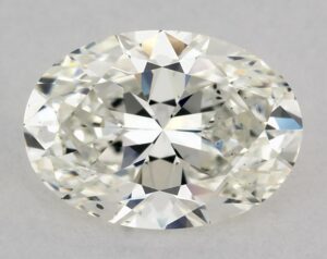 Natural 1.02 Carat J SI1 Oval Diamond