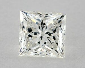 Natural 0.9 Carat I VVS1 Princess Diamond