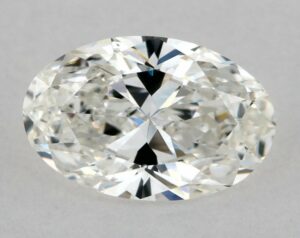 Natural 0.9 Carat H VS2 Oval Diamond