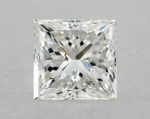 Natural 1.12 Carat H SI1 Princess Diamond