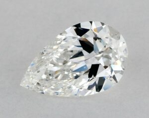 Natural 0.91 Carat F SI1 Pear Diamond